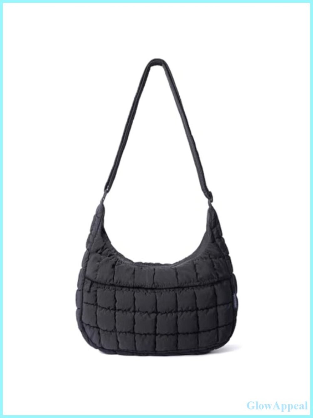Women's Quilted Puffer Crossbody Hobo Bag Nylon Shoulder Handbag with